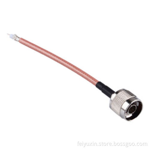 N male to open, RG142 brown cable, low lossNew
